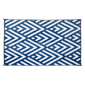 5'x8'ft Blue RV Floor Mat Made Of PP