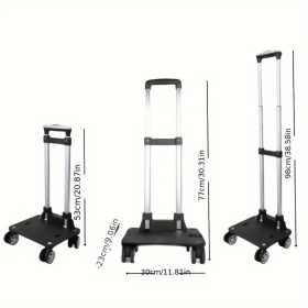 Must See PMMJ Folding Trolley  4  5 Wheels With Optional  360 Universal Wheel Ultra Flexible Lightweight PP Material