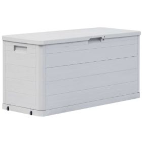Patio Storage Box 74 gal Light Gray