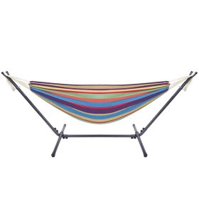Free shipping  Hammock & Steel Frame Stand Swing Chair Home/Outdoor Backyard Garden Camp Sleep YJ